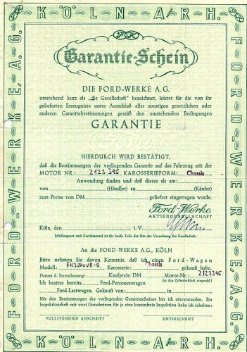 Garantieurkunde