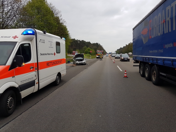 Einsatz 22.04.2017 H BAB - PKW überschlagen